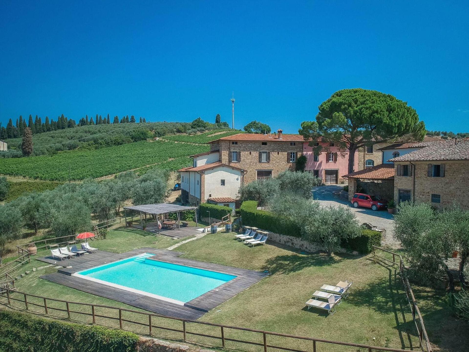 Апартаменти Fattoria Le Fonti Поджібонсі Екстер'єр фото